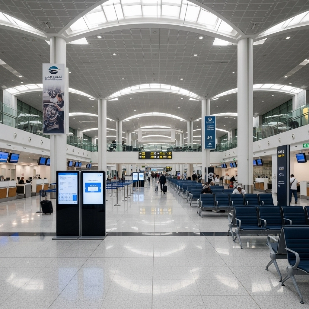 مطار الكويت من الداخل